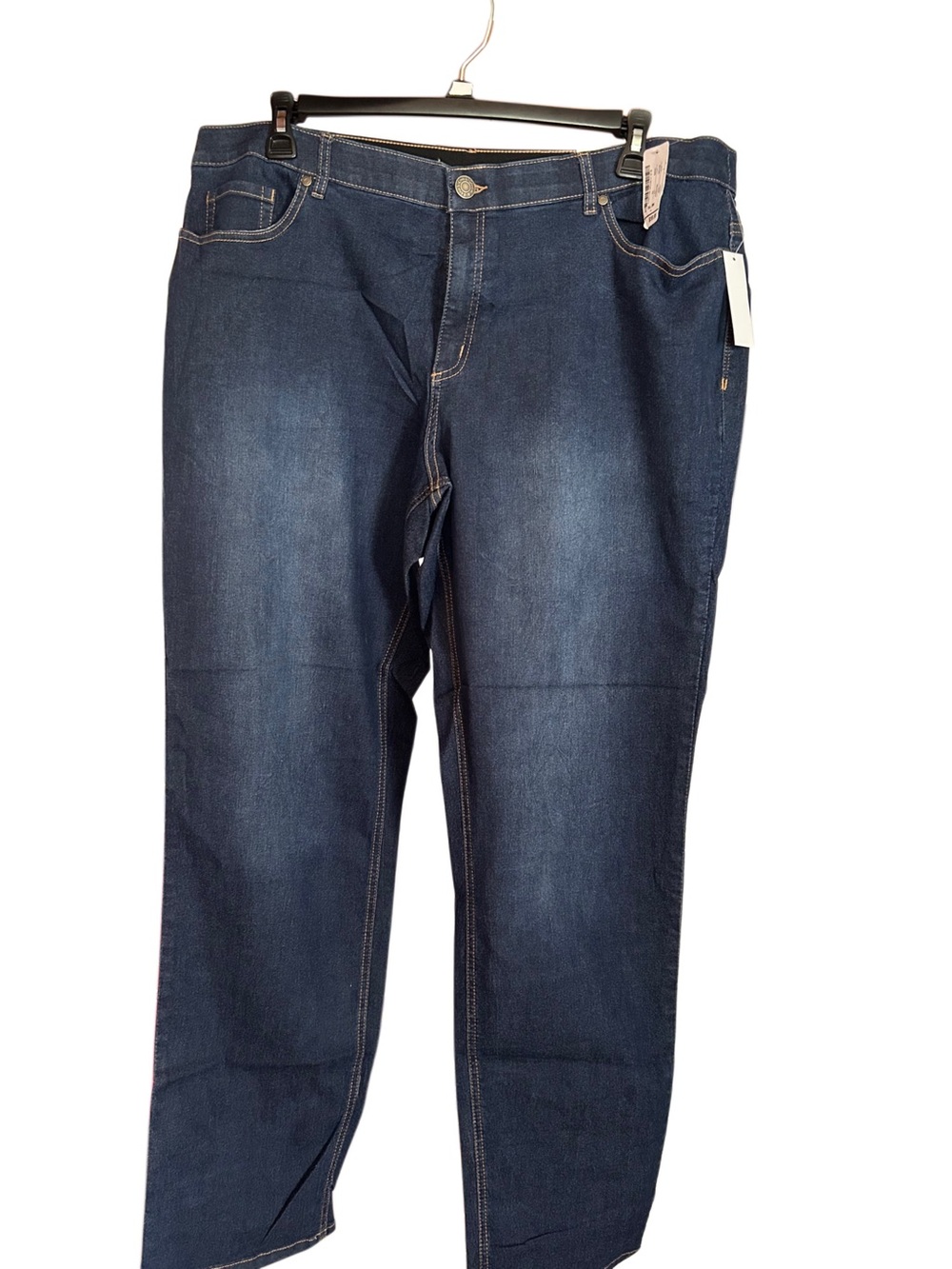 NWT CJ Banks straight relaxed fit high rise jean, size 20W Tall